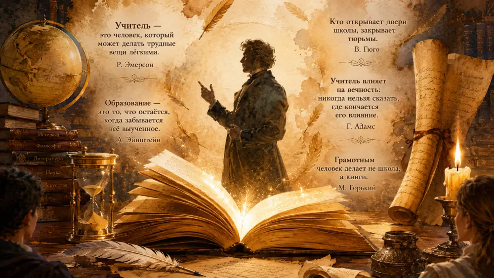 70 поучительных цитат великих людей о школе и учителях