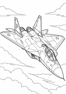 Реактивный самолет Су-57