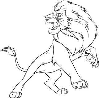 Грозный лев